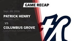 Recap: Patrick Henry  vs. Columbus Grove  2016
