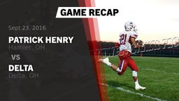 Recap: Patrick Henry  vs. Delta  2016