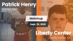 Matchup: Patrick Henry High vs. Liberty Center  2020