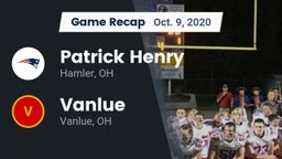 Recap: Patrick Henry  vs. Vanlue  2020