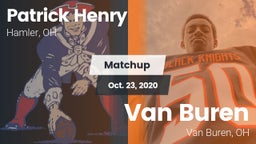 Matchup: Patrick Henry High vs. Van Buren  2020