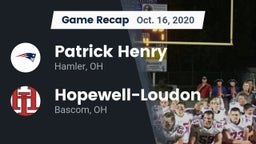 Recap: Patrick Henry  vs. Hopewell-Loudon  2020