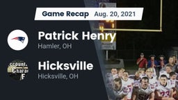 Recap: Patrick Henry  vs. Hicksville  2021