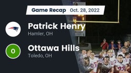 Recap: Patrick Henry  vs. Ottawa Hills  2022