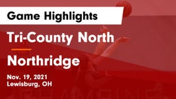 Tri-County North  vs Northridge  Game Highlights - Nov. 19, 2021