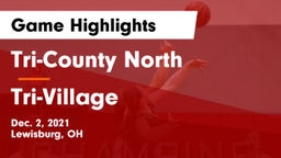 Tri-County North  vs Tri-Village  Game Highlights - Dec. 2, 2021