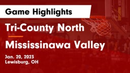 Tri-County North  vs Mississinawa Valley  Game Highlights - Jan. 20, 2023