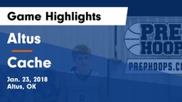 Altus  vs Cache  Game Highlights - Jan. 23, 2018
