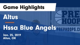 Altus  vs Hssa Blue Angels Game Highlights - Jan. 25, 2019