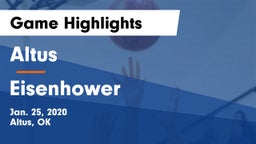 Altus  vs Eisenhower  Game Highlights - Jan. 25, 2020