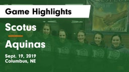 Scotus  vs Aquinas  Game Highlights - Sept. 19, 2019