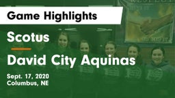 Scotus  vs David City Aquinas Game Highlights - Sept. 17, 2020