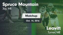 Matchup: Spruce Mountain vs. Leavitt  2016