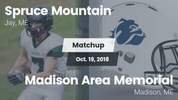 Matchup: Spruce Mountain vs. Madison Area Memorial  2018