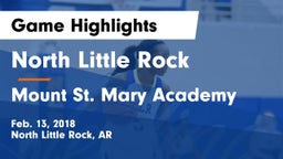 North Little Rock  vs Mount St. Mary Academy Game Highlights - Feb. 13, 2018
