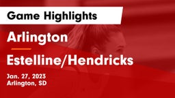 Arlington  vs Estelline/Hendricks Game Highlights - Jan. 27, 2023