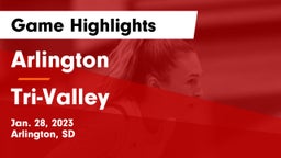 Arlington  vs Tri-Valley  Game Highlights - Jan. 28, 2023