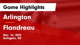 Arlington  vs Flandreau  Game Highlights - Dec. 16, 2023