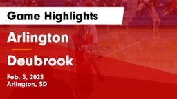 Arlington  vs Deubrook  Game Highlights - Feb. 3, 2023