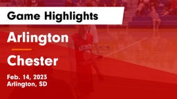 Arlington  vs Chester  Game Highlights - Feb. 14, 2023