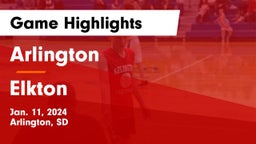 Arlington  vs Elkton  Game Highlights - Jan. 11, 2024