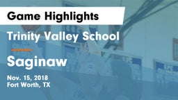Trinity Valley School vs Saginaw  Game Highlights - Nov. 15, 2018