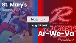 Matchup: St. Mary's High vs. Ar-We-Va  2017