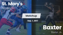 Matchup: St. Mary's High vs. Baxter  2017