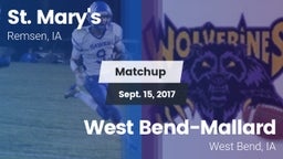 Matchup: St. Mary's High vs. West Bend-Mallard  2017