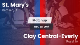Matchup: St. Mary's High vs. Clay Central-Everly  2017