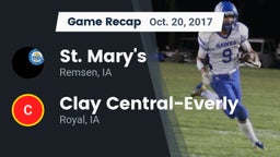 Recap: St. Mary's  vs. Clay Central-Everly  2017