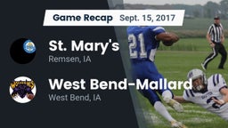 Recap: St. Mary's  vs. West Bend-Mallard  2017