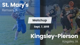 Matchup: St. Mary's High vs. Kingsley-Pierson  2018