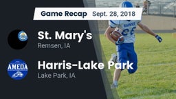 Recap: St. Mary's  vs. Harris-Lake Park  2018