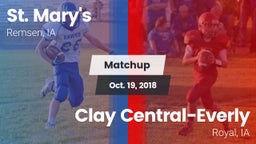 Matchup: St. Mary's High vs. Clay Central-Everly  2018