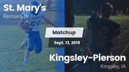 Matchup: St. Mary's High vs. Kingsley-Pierson  2019