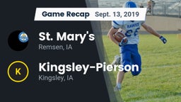 Recap: St. Mary's  vs. Kingsley-Pierson  2019