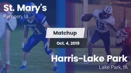 Matchup: St. Mary's High vs. Harris-Lake Park  2019
