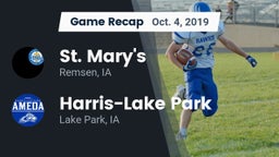 Recap: St. Mary's  vs. Harris-Lake Park  2019