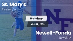 Matchup: St. Mary's High vs. Newell-Fonda  2019
