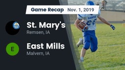 Recap: St. Mary's  vs. East Mills  2019