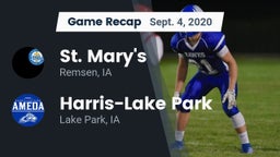 Recap: St. Mary's  vs. Harris-Lake Park  2020