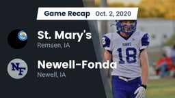 Recap: St. Mary's  vs. Newell-Fonda  2020