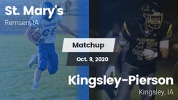 Matchup: St. Mary's High vs. Kingsley-Pierson  2020