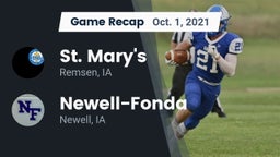 Recap: St. Mary's  vs. Newell-Fonda  2021