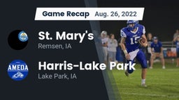 Recap: St. Mary's  vs. Harris-Lake Park  2022