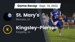 Recap: St. Mary's  vs. Kingsley-Pierson  2022