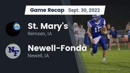 Recap: St. Mary's  vs. Newell-Fonda  2022