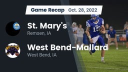 Recap: St. Mary's  vs. West Bend-Mallard  2022
