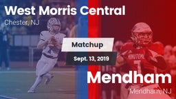Matchup: West Morris High vs. Mendham  2019